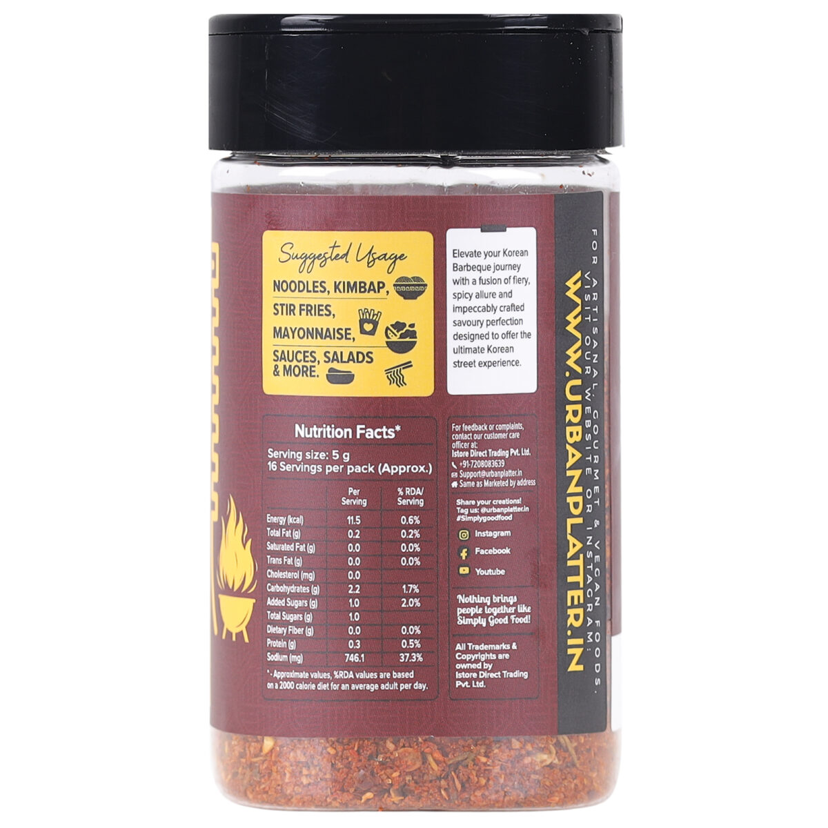 Urban Platter Korean BBQ Seasoning 80g