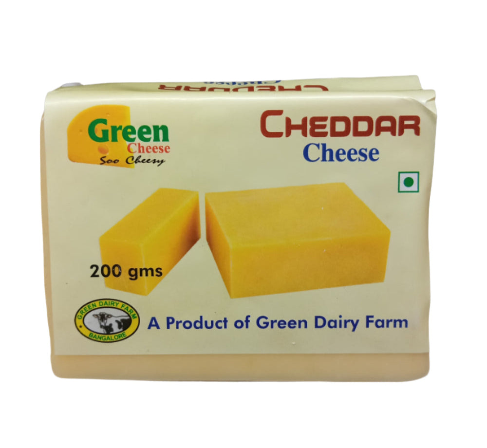 Green Dairy Cheddar Cheese 200G