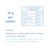 Natch Chickpea Popped Garlic and Herb Chips 55g