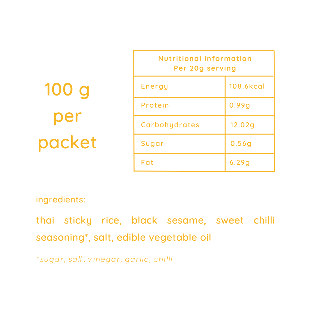 Natch Thai Rice Sweet Chilli Chips 100g