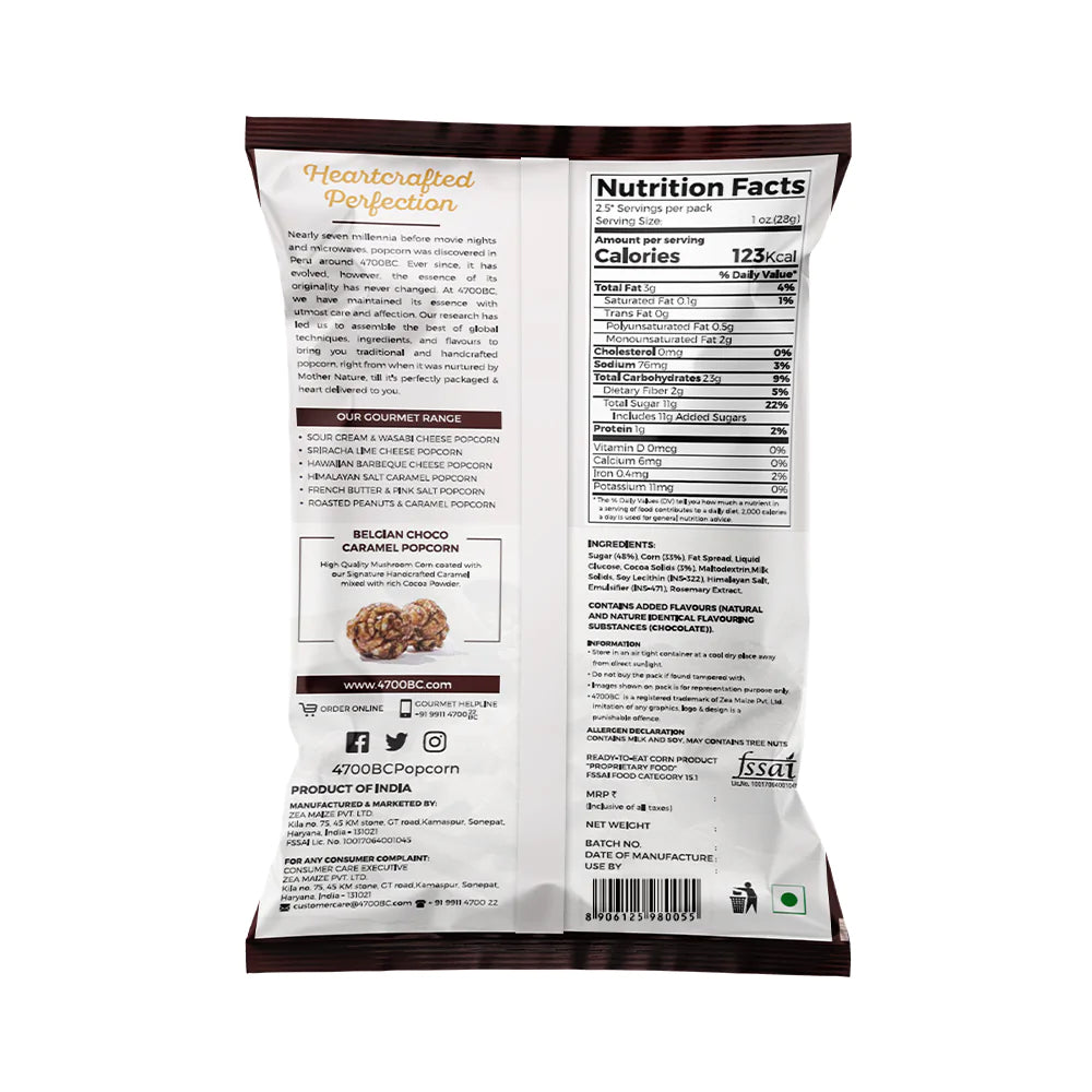 4700BC Belgian Choco Caramel Popcorn 60g