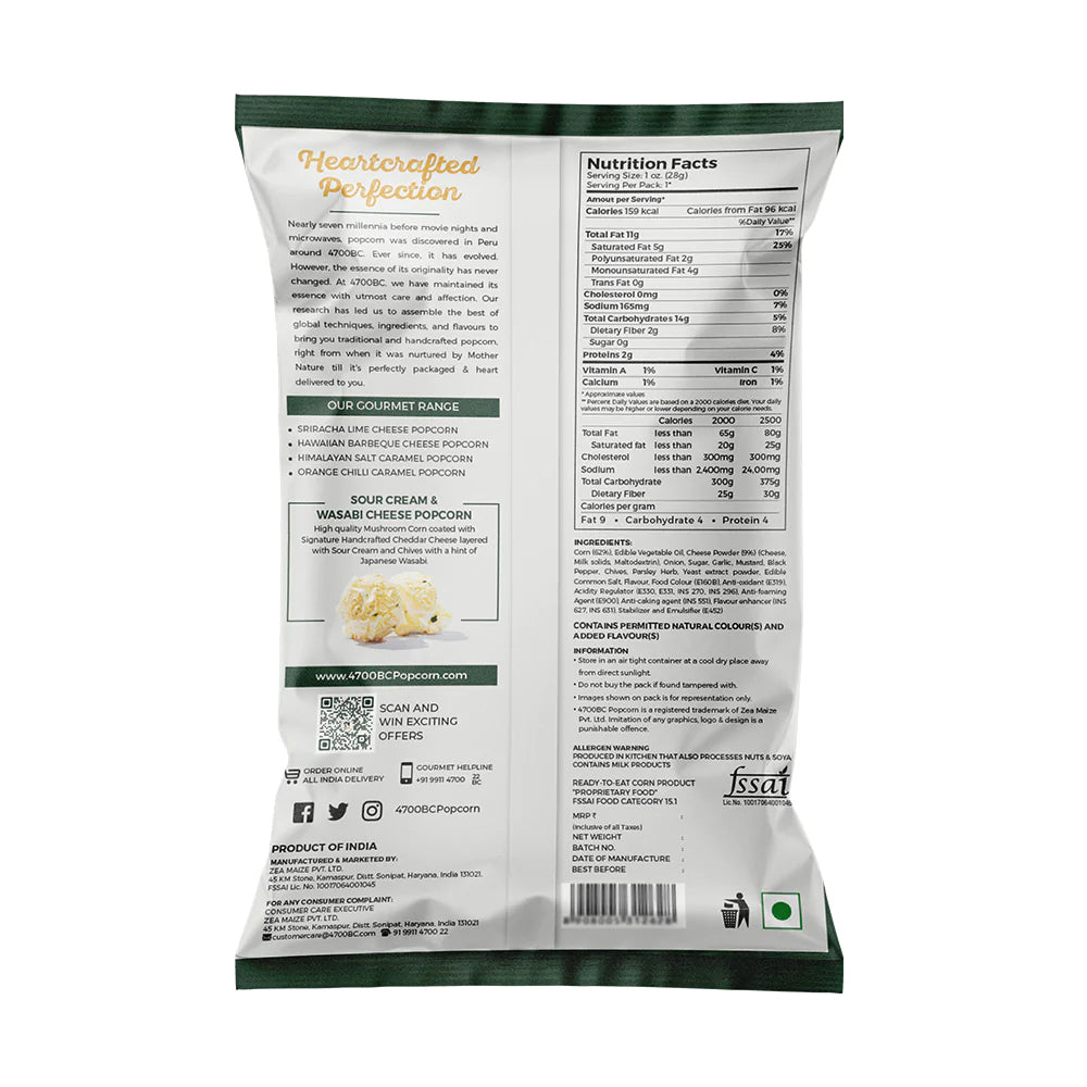 4700Bc Sour Cream and Wasabi Cheese Popcorn 35g