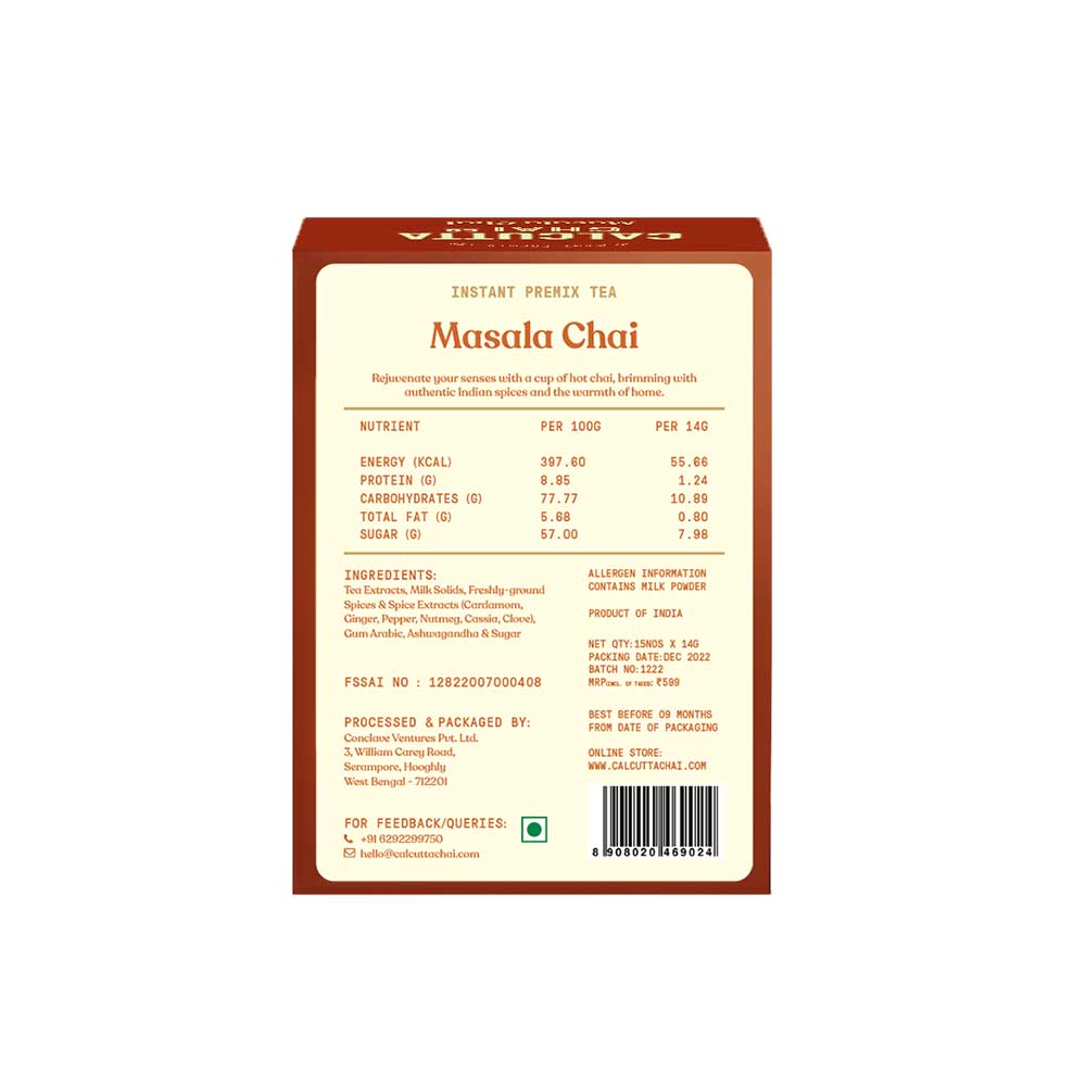 Calcutta Chai Co Masala Chai 210g