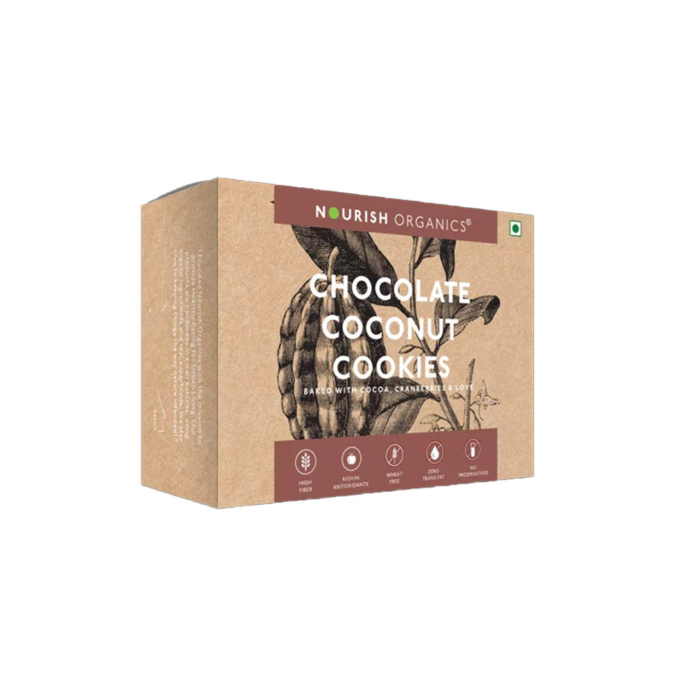 Nourish Organic Cookies Choco Coconut 140G