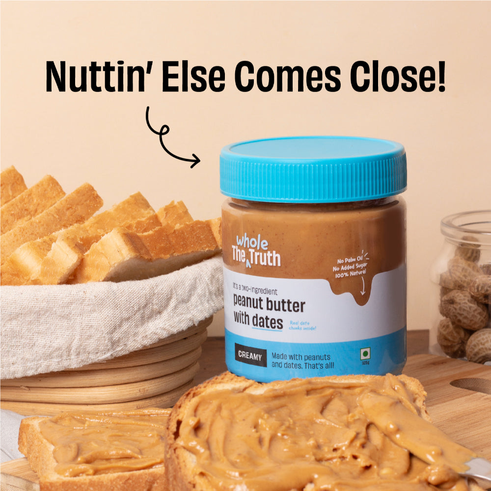 The Whole Truth Creamy Peanut Butter With Dates 325G