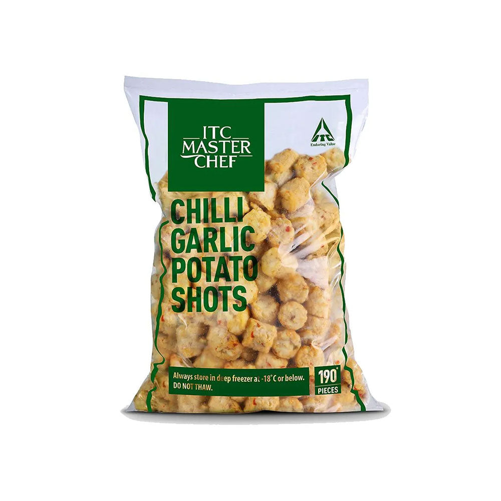 Itc Chilli Garlic Potato Shots 500G