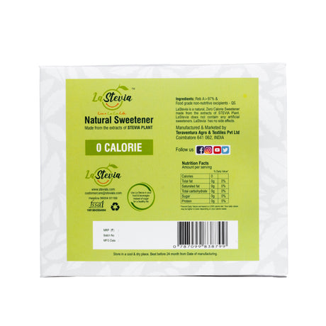 La Stevia Natural Sweetener 100 Sachets