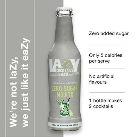 Lazy Cocktails Zero Sugar Mojito 250ml