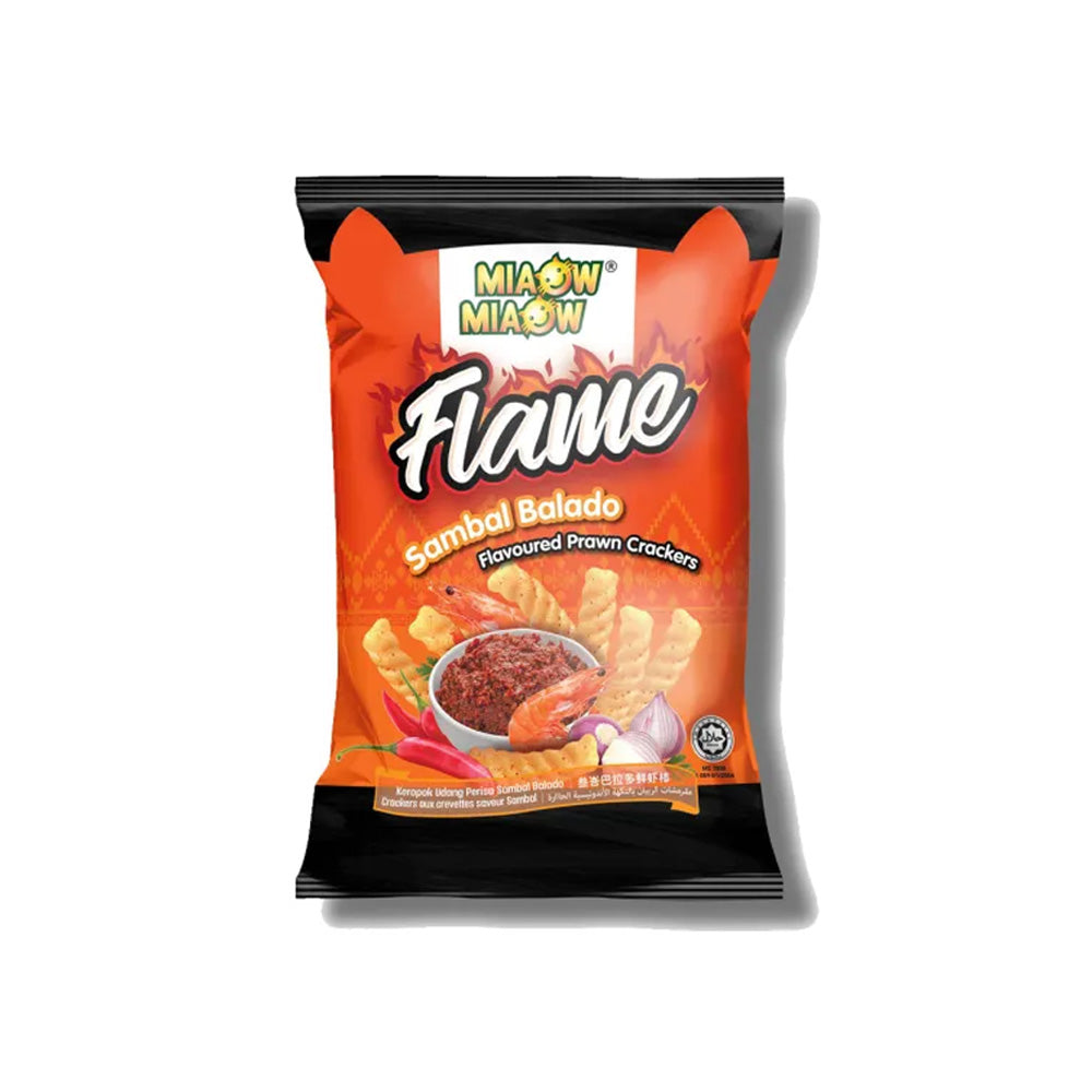 Miaow Miaow Sambal Balado Prawn Crackers 60g
