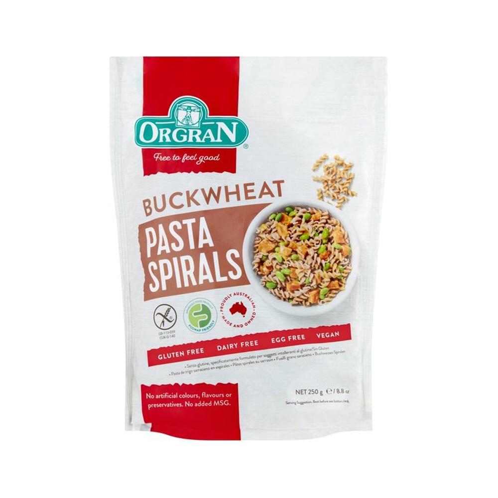 ORGRAN BUCKWHEAT PASTA SPIRALS 250G - Chennai Grocers