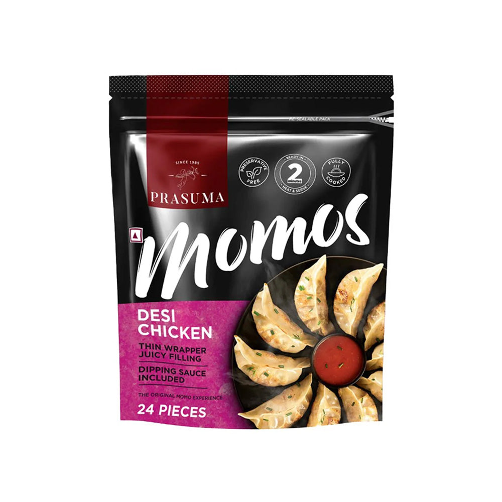 Prasuma Desi Chicken Momos 24Pcs
