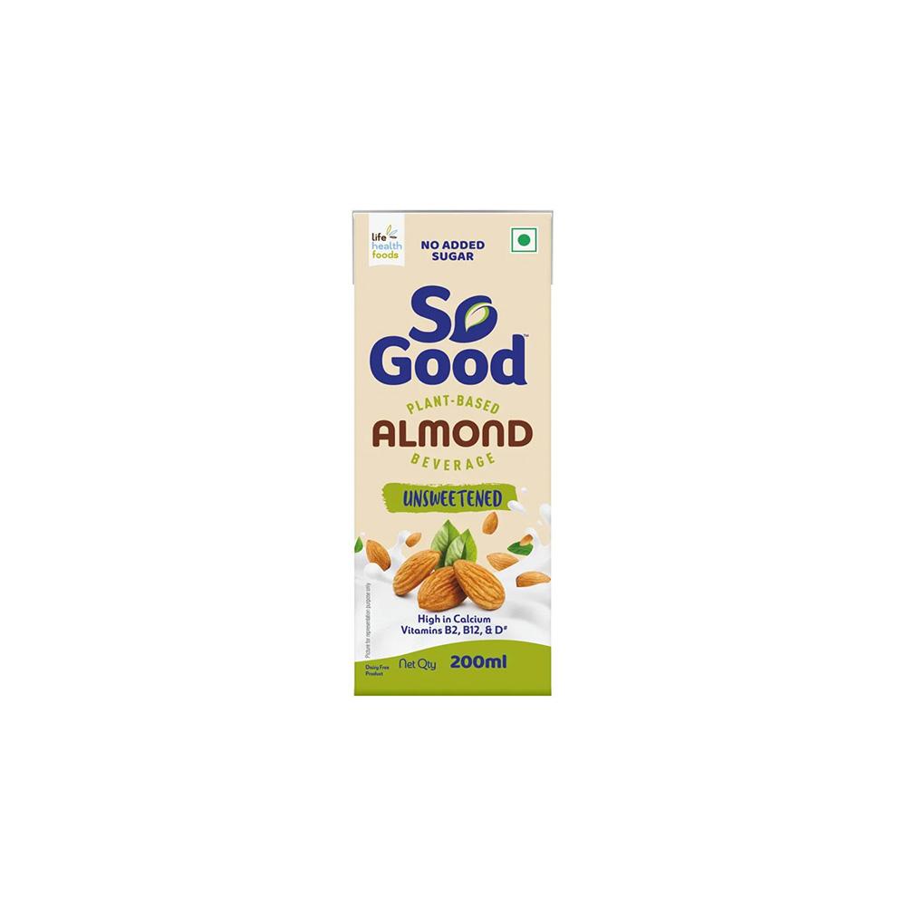 So Good Almond Unsweetened 200ML - Chennai Grocers