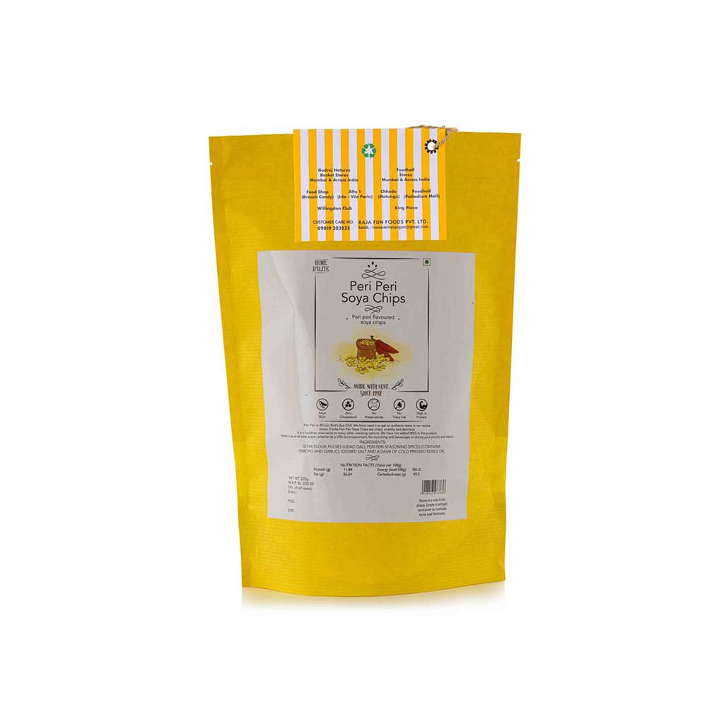 Home Delite Peri Peri Soya Chips 220g