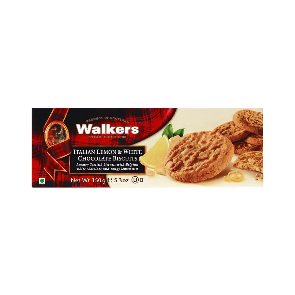 Walkers Italian Lemon & White Chocolate Biscuits 150g
