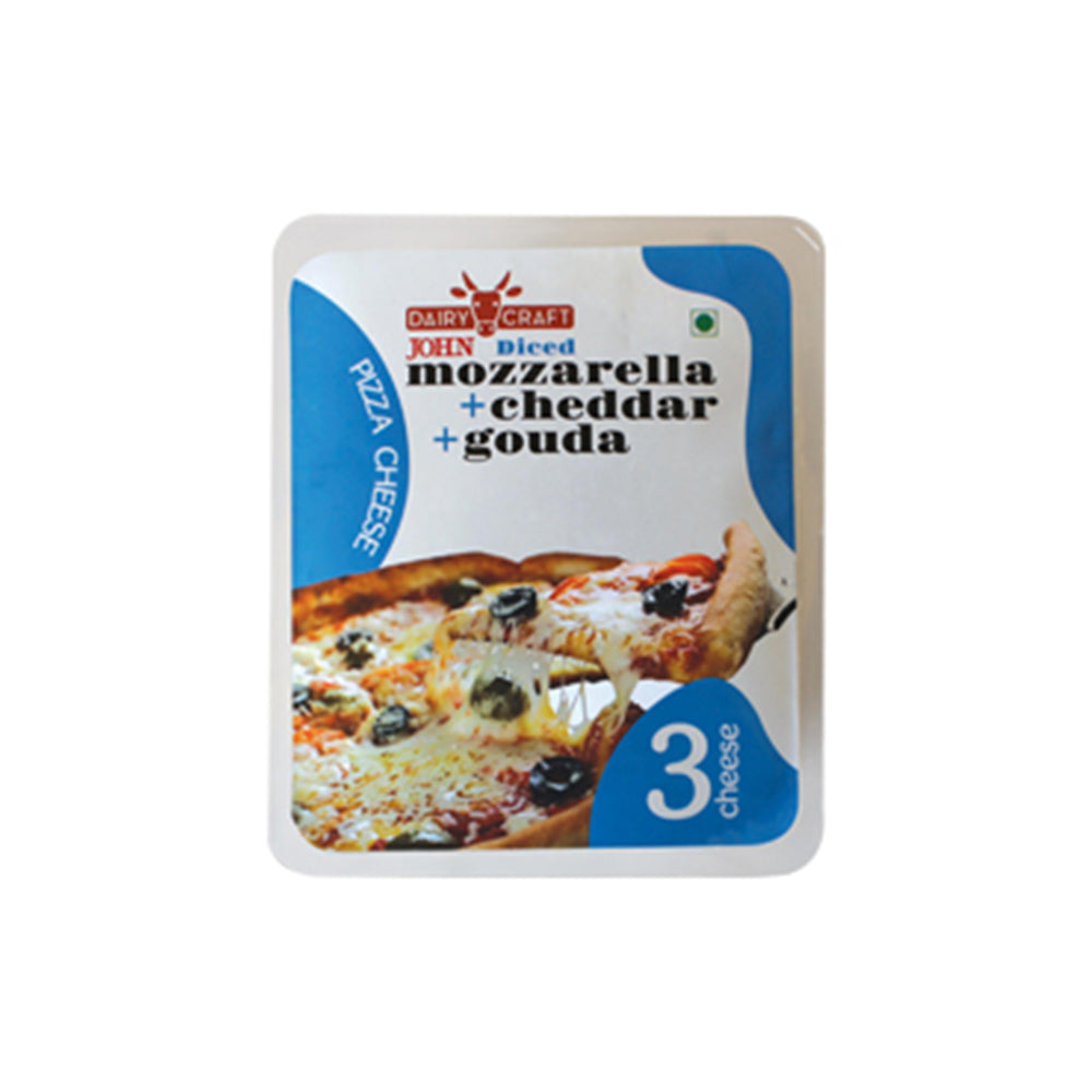 DC GRATED 3 CHEESE MOZZA+CHED+GOUDA 200G - Chennai Grocers