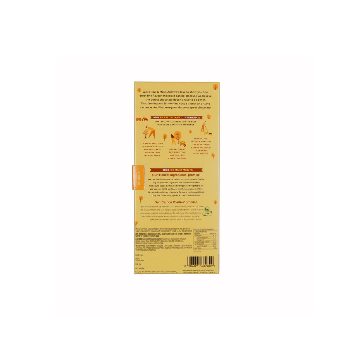Paul And Mike 49% Alphonso Mango 68G