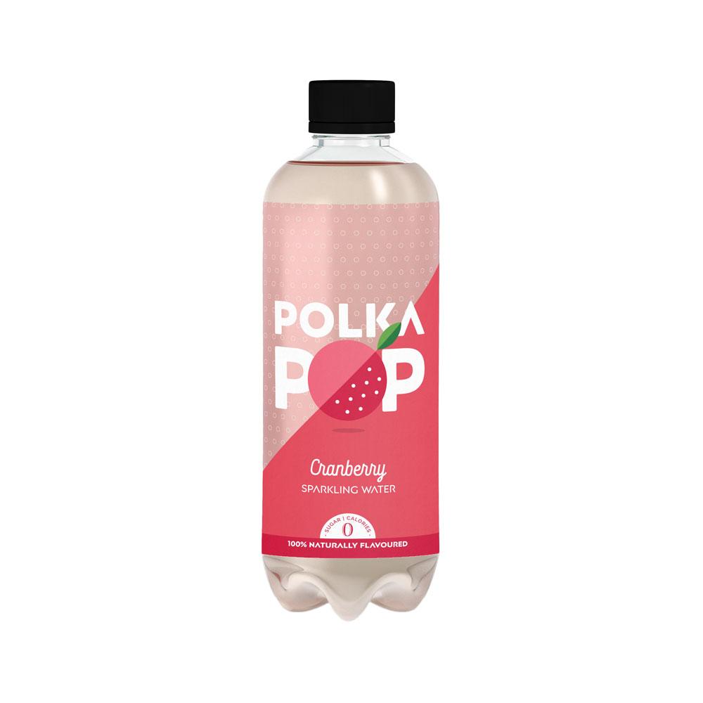 POLKA POP CRANBERRY SPARKLING WATER 350ML - Chennai Grocers