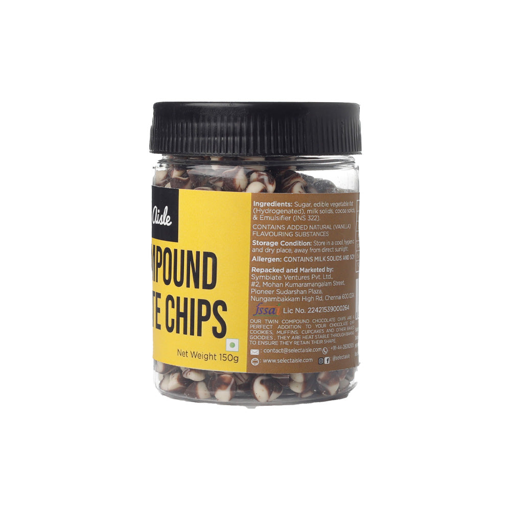 The Select Aisle Twin Compound Chocolate Chips 150G