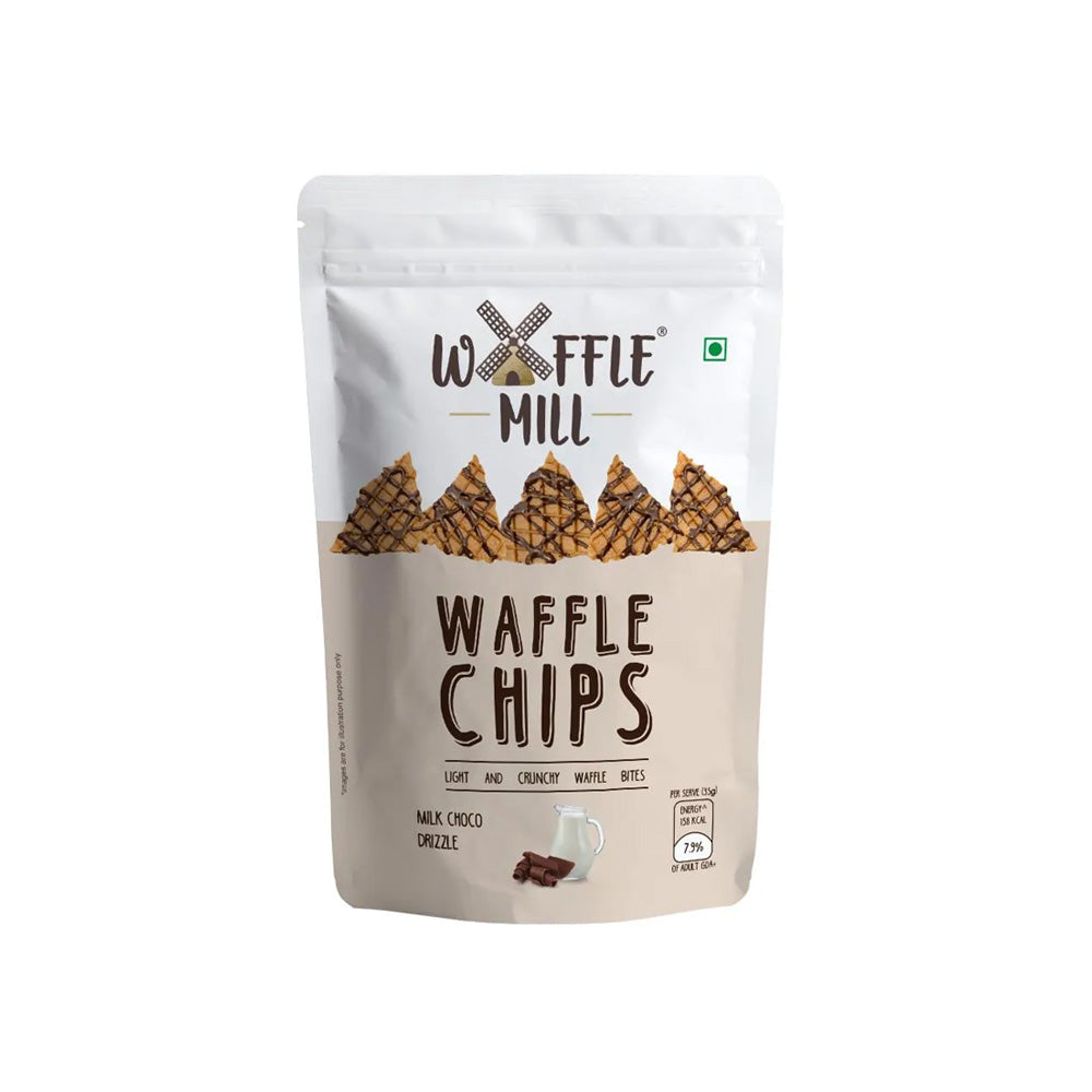 Waffle Mill Wafer Chips Milk Choco Drizzle 35g - Chennai Grocers